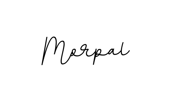 Design your own signature with our free online signature maker. With this signature software, you can create a handwritten (BallpointsItalic-DORy9) signature for name Morpal. Morpal signature style 11 images and pictures png