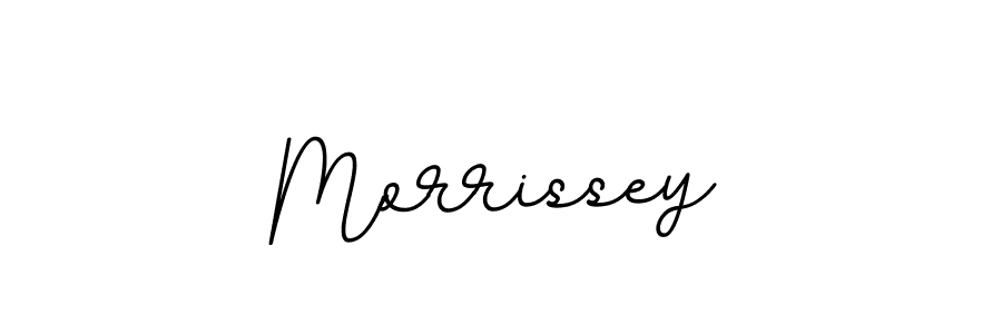 Use a signature maker to create a handwritten signature online. With this signature software, you can design (BallpointsItalic-DORy9) your own signature for name Morrissey. Morrissey signature style 11 images and pictures png