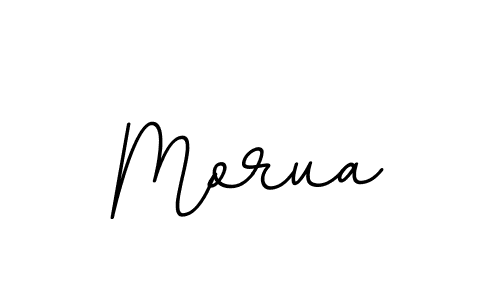You should practise on your own different ways (BallpointsItalic-DORy9) to write your name (Morua) in signature. don't let someone else do it for you. Morua signature style 11 images and pictures png