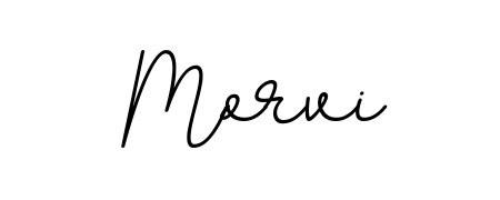 A sleek calligraphic signature for name Morvi utilizing BallpointsItalic-DORy9 styling. Great for adding personal signatures to photos and art. Morvi signature style 11 images and pictures png