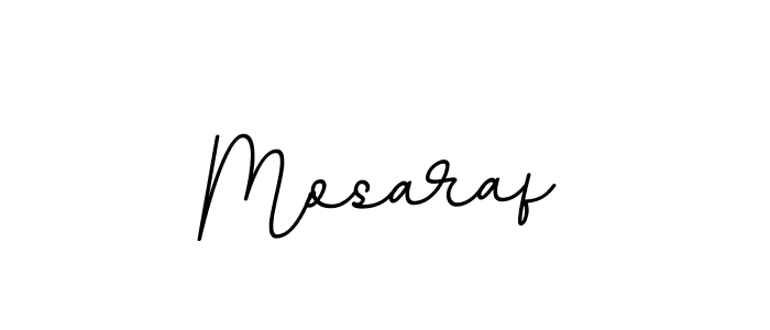 Use a signature maker to create a handwritten signature online. With this signature software, you can design (BallpointsItalic-DORy9) your own signature for name Mosaraf. Mosaraf signature style 11 images and pictures png