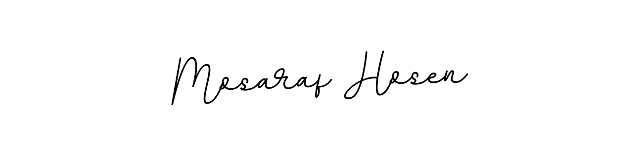 Design your own signature with our free online signature maker. With this signature software, you can create a handwritten (BallpointsItalic-DORy9) signature for name Mosaraf Hosen. Mosaraf Hosen signature style 11 images and pictures png
