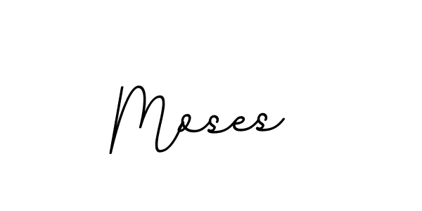 Design your own signature with our free online signature maker. With this signature software, you can create a handwritten (BallpointsItalic-DORy9) signature for name Moses . Moses  signature style 11 images and pictures png