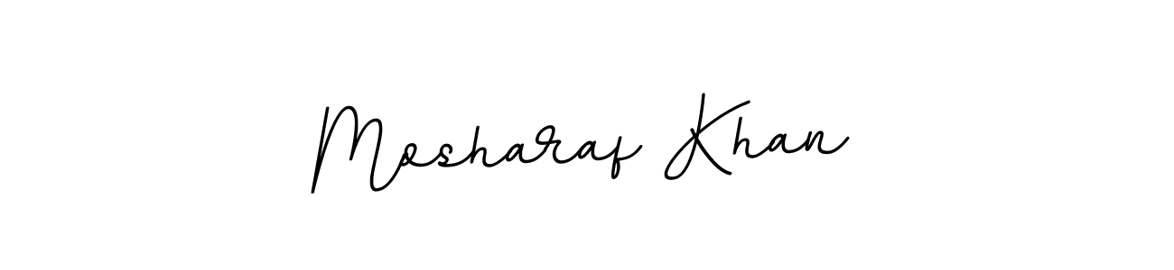 Create a beautiful signature design for name Mosharaf Khan. With this signature (BallpointsItalic-DORy9) fonts, you can make a handwritten signature for free. Mosharaf Khan signature style 11 images and pictures png