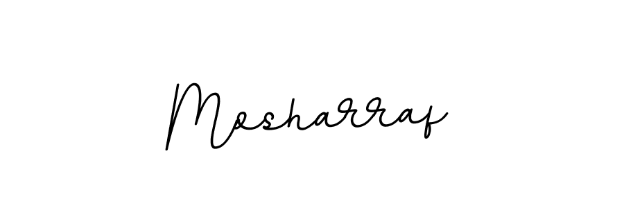 Make a beautiful signature design for name Mosharraf. With this signature (BallpointsItalic-DORy9) style, you can create a handwritten signature for free. Mosharraf signature style 11 images and pictures png