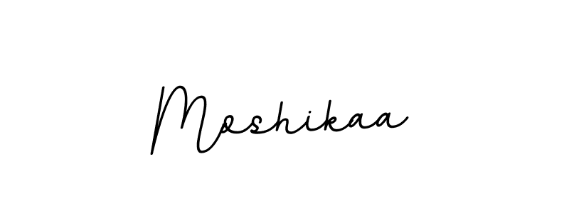Design your own signature with our free online signature maker. With this signature software, you can create a handwritten (BallpointsItalic-DORy9) signature for name Moshikaa. Moshikaa signature style 11 images and pictures png