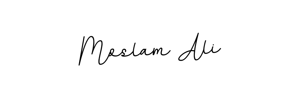 It looks lik you need a new signature style for name Moslam Ali. Design unique handwritten (BallpointsItalic-DORy9) signature with our free signature maker in just a few clicks. Moslam Ali signature style 11 images and pictures png