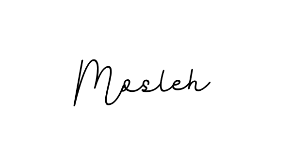 Design your own signature with our free online signature maker. With this signature software, you can create a handwritten (BallpointsItalic-DORy9) signature for name Mosleh. Mosleh signature style 11 images and pictures png