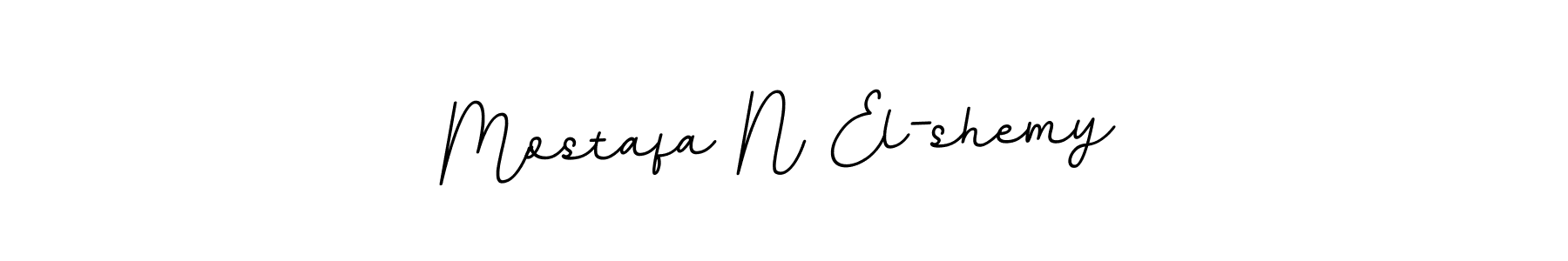 Use a signature maker to create a handwritten signature online. With this signature software, you can design (BallpointsItalic-DORy9) your own signature for name Mostafa N El-shemy. Mostafa N El-shemy signature style 11 images and pictures png