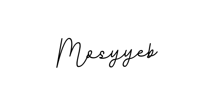 Design your own signature with our free online signature maker. With this signature software, you can create a handwritten (BallpointsItalic-DORy9) signature for name Mosyyeb. Mosyyeb signature style 11 images and pictures png
