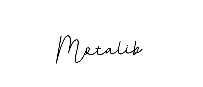 Motalib stylish signature style. Best Handwritten Sign (BallpointsItalic-DORy9) for my name. Handwritten Signature Collection Ideas for my name Motalib. Motalib signature style 11 images and pictures png