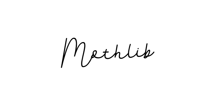 The best way (BallpointsItalic-DORy9) to make a short signature is to pick only two or three words in your name. The name Mothlib include a total of six letters. For converting this name. Mothlib signature style 11 images and pictures png