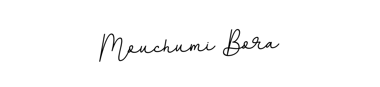 Design your own signature with our free online signature maker. With this signature software, you can create a handwritten (BallpointsItalic-DORy9) signature for name Mouchumi Bora. Mouchumi Bora signature style 11 images and pictures png
