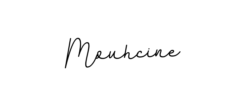 Mouhcine stylish signature style. Best Handwritten Sign (BallpointsItalic-DORy9) for my name. Handwritten Signature Collection Ideas for my name Mouhcine. Mouhcine signature style 11 images and pictures png