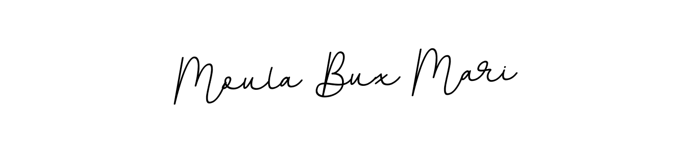 Make a beautiful signature design for name Moula Bux Mari. With this signature (BallpointsItalic-DORy9) style, you can create a handwritten signature for free. Moula Bux Mari signature style 11 images and pictures png