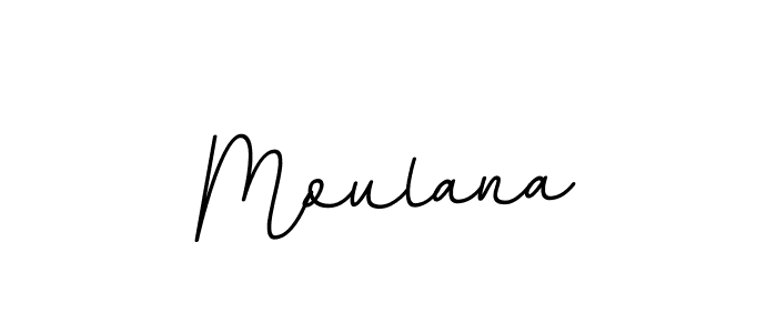 Create a beautiful signature design for name Moulana. With this signature (BallpointsItalic-DORy9) fonts, you can make a handwritten signature for free. Moulana signature style 11 images and pictures png