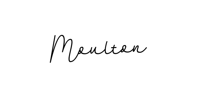 Design your own signature with our free online signature maker. With this signature software, you can create a handwritten (BallpointsItalic-DORy9) signature for name Moulton. Moulton signature style 11 images and pictures png