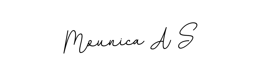 Also we have Mounica A S name is the best signature style. Create professional handwritten signature collection using BallpointsItalic-DORy9 autograph style. Mounica A S signature style 11 images and pictures png