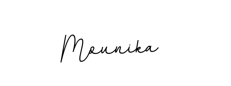 How to make Mounika  signature? BallpointsItalic-DORy9 is a professional autograph style. Create handwritten signature for Mounika  name. Mounika  signature style 11 images and pictures png