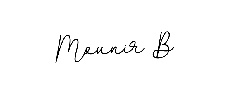 Also we have Mounir B name is the best signature style. Create professional handwritten signature collection using BallpointsItalic-DORy9 autograph style. Mounir B signature style 11 images and pictures png