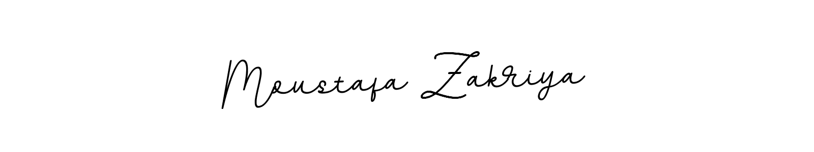 Design your own signature with our free online signature maker. With this signature software, you can create a handwritten (BallpointsItalic-DORy9) signature for name Moustafa Zakriya. Moustafa Zakriya signature style 11 images and pictures png