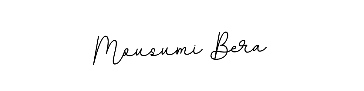 Design your own signature with our free online signature maker. With this signature software, you can create a handwritten (BallpointsItalic-DORy9) signature for name Mousumi Bera. Mousumi Bera signature style 11 images and pictures png