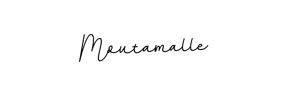 Design your own signature with our free online signature maker. With this signature software, you can create a handwritten (BallpointsItalic-DORy9) signature for name Moutamalle. Moutamalle signature style 11 images and pictures png