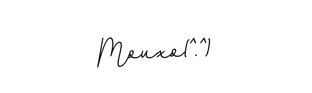 Design your own signature with our free online signature maker. With this signature software, you can create a handwritten (BallpointsItalic-DORy9) signature for name Mouxo(^.^). Mouxo(^.^) signature style 11 images and pictures png