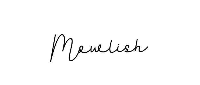 Create a beautiful signature design for name Mowlish. With this signature (BallpointsItalic-DORy9) fonts, you can make a handwritten signature for free. Mowlish signature style 11 images and pictures png