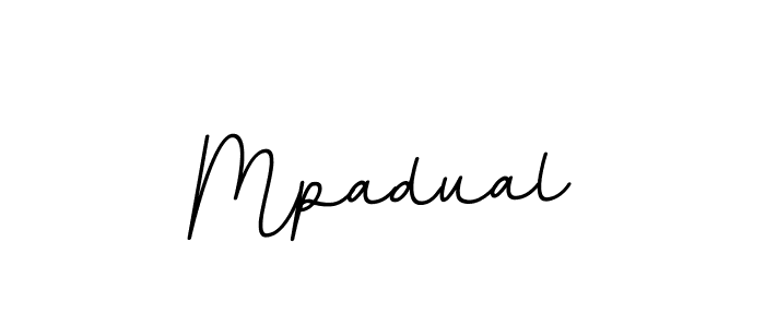 You should practise on your own different ways (BallpointsItalic-DORy9) to write your name (Mpadual) in signature. don't let someone else do it for you. Mpadual signature style 11 images and pictures png