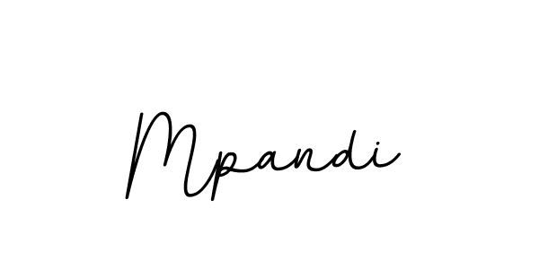 How to make Mpandi name signature. Use BallpointsItalic-DORy9 style for creating short signs online. This is the latest handwritten sign. Mpandi signature style 11 images and pictures png