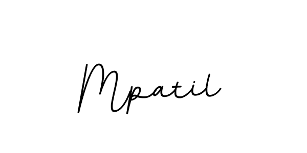 Create a beautiful signature design for name Mpatil. With this signature (BallpointsItalic-DORy9) fonts, you can make a handwritten signature for free. Mpatil signature style 11 images and pictures png