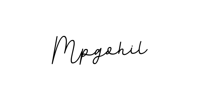 The best way (BallpointsItalic-DORy9) to make a short signature is to pick only two or three words in your name. The name Mpgohil include a total of six letters. For converting this name. Mpgohil signature style 11 images and pictures png