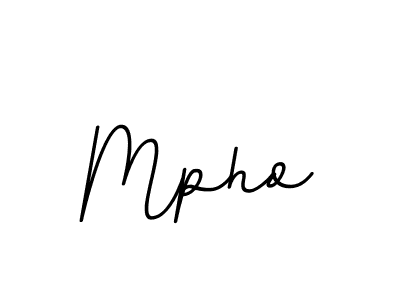 Design your own signature with our free online signature maker. With this signature software, you can create a handwritten (BallpointsItalic-DORy9) signature for name Mpho. Mpho signature style 11 images and pictures png