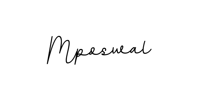 How to make Mposwal signature? BallpointsItalic-DORy9 is a professional autograph style. Create handwritten signature for Mposwal name. Mposwal signature style 11 images and pictures png