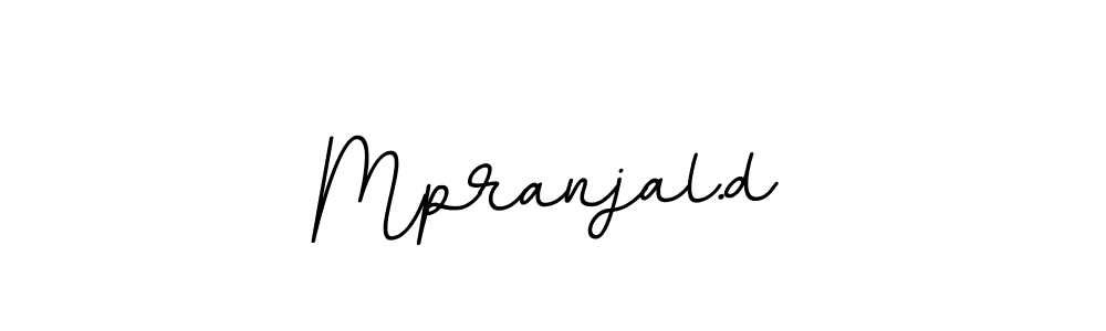 Use a signature maker to create a handwritten signature online. With this signature software, you can design (BallpointsItalic-DORy9) your own signature for name Mpranjal.d. Mpranjal.d signature style 11 images and pictures png