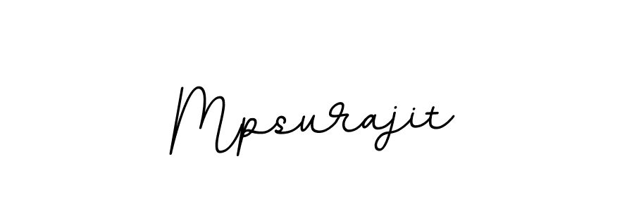 Make a beautiful signature design for name Mpsurajit. With this signature (BallpointsItalic-DORy9) style, you can create a handwritten signature for free. Mpsurajit signature style 11 images and pictures png