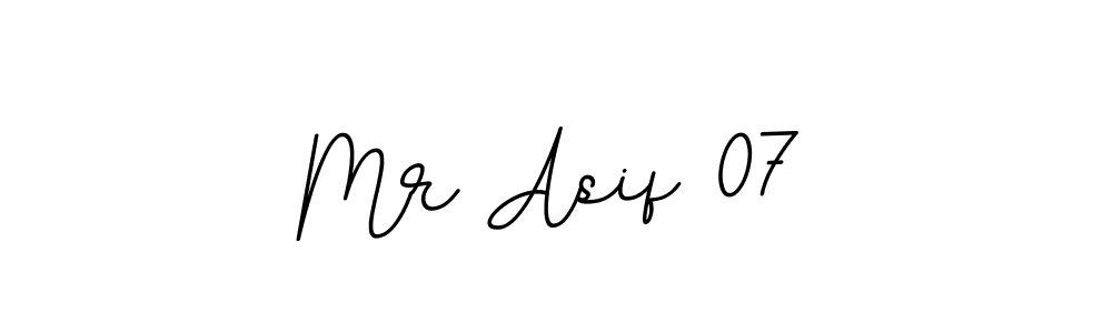 Use a signature maker to create a handwritten signature online. With this signature software, you can design (BallpointsItalic-DORy9) your own signature for name Mr Asif 07. Mr Asif 07 signature style 11 images and pictures png