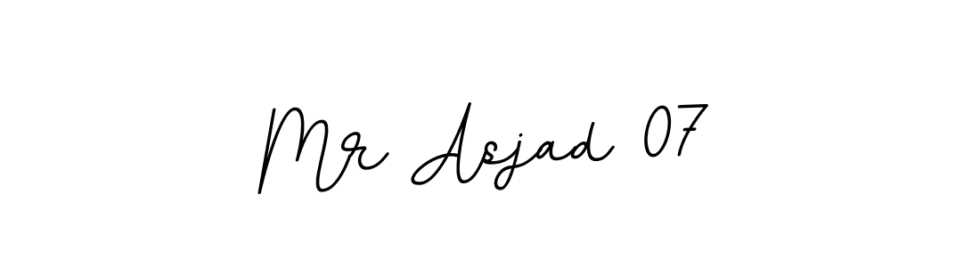 Use a signature maker to create a handwritten signature online. With this signature software, you can design (BallpointsItalic-DORy9) your own signature for name Mr Asjad 07. Mr Asjad 07 signature style 11 images and pictures png