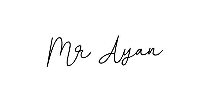 Make a beautiful signature design for name Mr Ayan. With this signature (BallpointsItalic-DORy9) style, you can create a handwritten signature for free. Mr Ayan signature style 11 images and pictures png