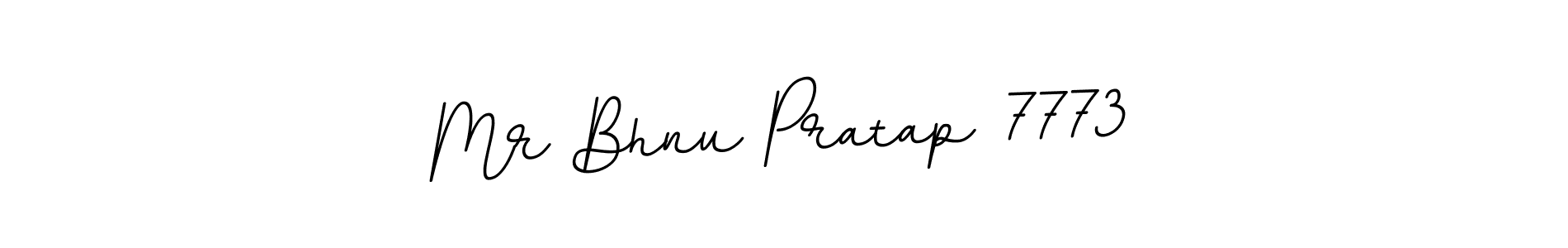 The best way (BallpointsItalic-DORy9) to make a short signature is to pick only two or three words in your name. The name Mr Bhnu Pratap 7773 include a total of six letters. For converting this name. Mr Bhnu Pratap 7773 signature style 11 images and pictures png