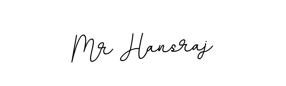 Create a beautiful signature design for name Mr Hansraj. With this signature (BallpointsItalic-DORy9) fonts, you can make a handwritten signature for free. Mr Hansraj signature style 11 images and pictures png