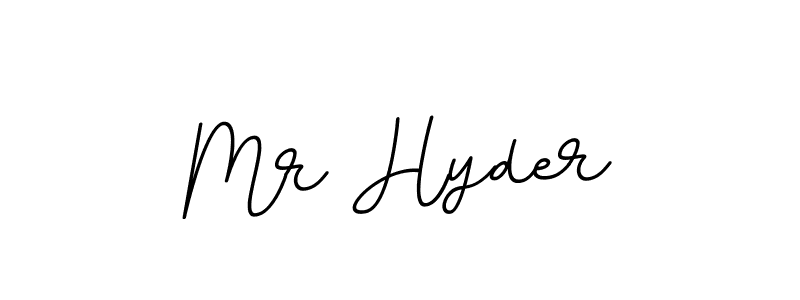 Use a signature maker to create a handwritten signature online. With this signature software, you can design (BallpointsItalic-DORy9) your own signature for name Mr Hyder. Mr Hyder signature style 11 images and pictures png