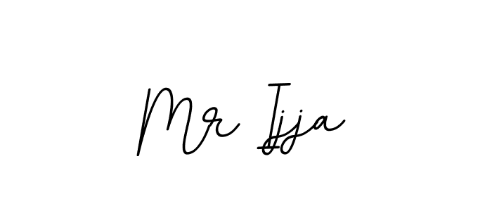 Use a signature maker to create a handwritten signature online. With this signature software, you can design (BallpointsItalic-DORy9) your own signature for name Mr Ijja. Mr Ijja signature style 11 images and pictures png