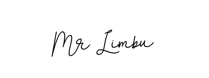 Design your own signature with our free online signature maker. With this signature software, you can create a handwritten (BallpointsItalic-DORy9) signature for name Mr Limbu. Mr Limbu signature style 11 images and pictures png