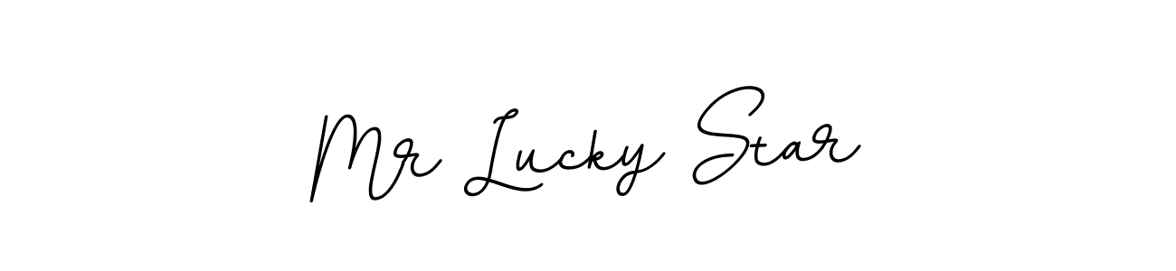 Design your own signature with our free online signature maker. With this signature software, you can create a handwritten (BallpointsItalic-DORy9) signature for name Mr Lucky Star. Mr Lucky Star signature style 11 images and pictures png