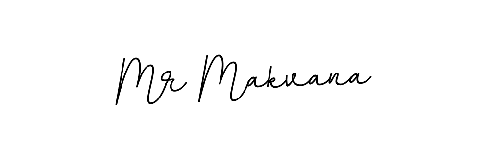 How to make Mr Makvana name signature. Use BallpointsItalic-DORy9 style for creating short signs online. This is the latest handwritten sign. Mr Makvana signature style 11 images and pictures png