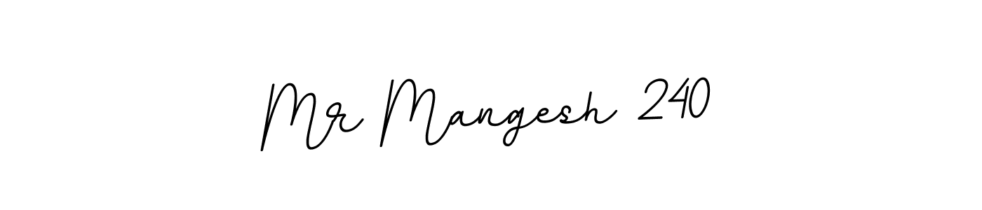 The best way (BallpointsItalic-DORy9) to make a short signature is to pick only two or three words in your name. The name Mr Mangesh 240 include a total of six letters. For converting this name. Mr Mangesh 240 signature style 11 images and pictures png