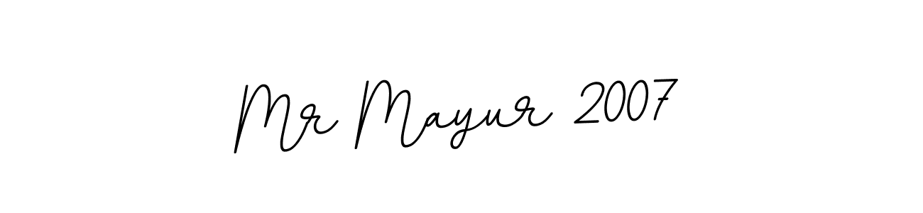 if you are searching for the best signature style for your name Mr Mayur 2007. so please give up your signature search. here we have designed multiple signature styles  using BallpointsItalic-DORy9. Mr Mayur 2007 signature style 11 images and pictures png