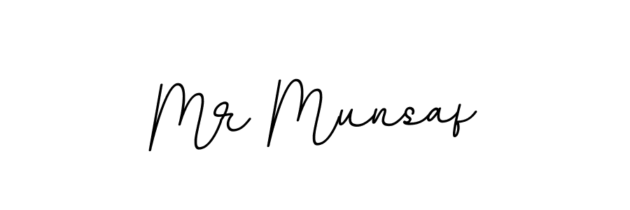 Design your own signature with our free online signature maker. With this signature software, you can create a handwritten (BallpointsItalic-DORy9) signature for name Mr Munsaf. Mr Munsaf signature style 11 images and pictures png